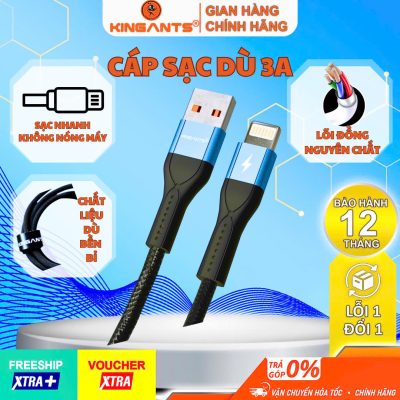 Cáp Sạc Nhanh KC-01B PD Charging Cable Siêu Bền