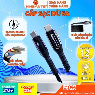Cáp Sạc Nhanh Công Suất Cao KB-01B PD Fast Charging Cable