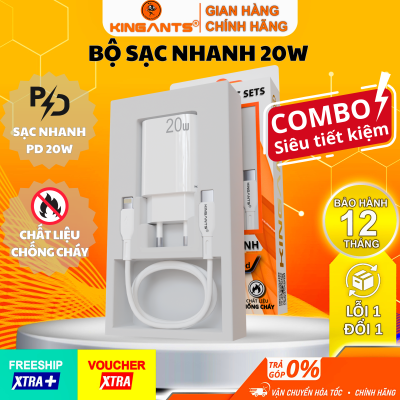 BỘ SẠC NHANH 20W KC-02C SETS CHÍNH HÃNG KINGANTS