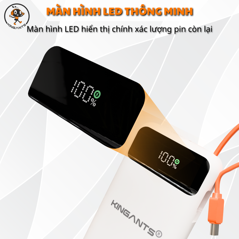 PIN DỰ PHÒNG 20.000mAh KA-04W/B20 CHÍNH HÃNG KINGANTS