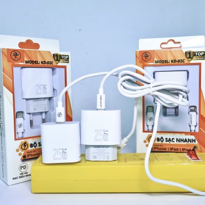 BỘ SẠC NHANH 25W CHUYÊN DỤNG CHO IPHONE CHÍNH HÃNG KINGANTS